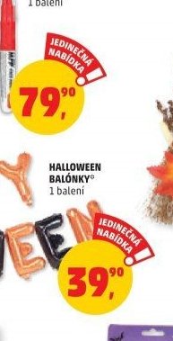 Halloween balónky