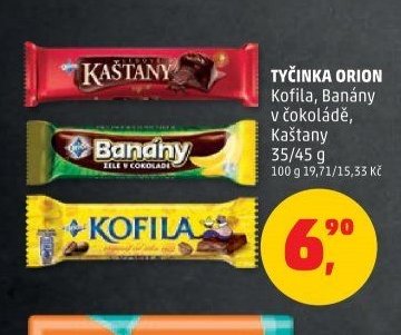 Tyčinka Orion (Kofila, Banány, Kaštany)