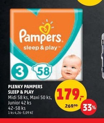 Plenky Pampers Sleep & Play