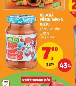 Ovocná přesnídávka Hello