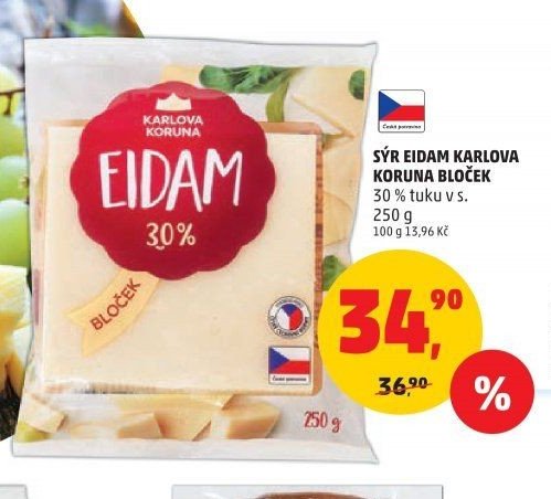 Sýr Eidam Karlova Koruna