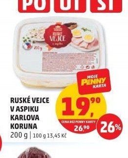 Ruské vejce v aspiku Karlova Koruna