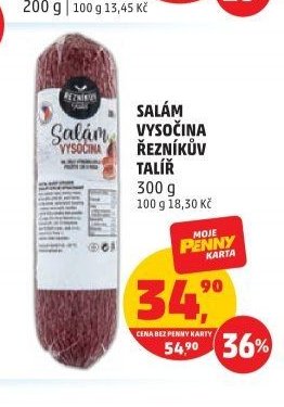 Salám Vysočina Řezníkův talíř