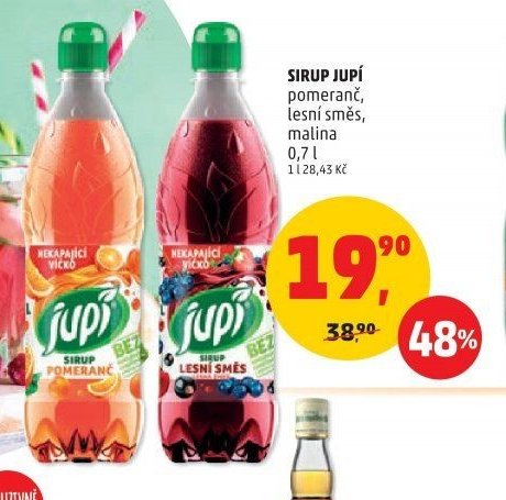 SIRUP JUPÍ pomeranč, lesní směs