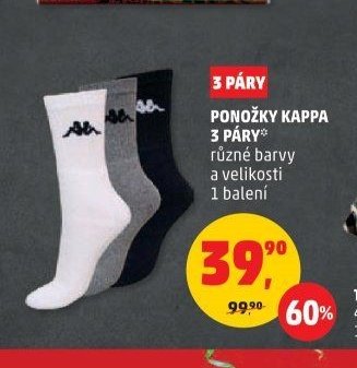 PONOŽKY KAPPA 3 PÁRY