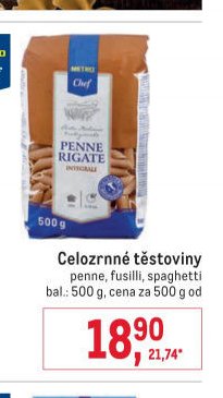 Celozrnné těstoviny