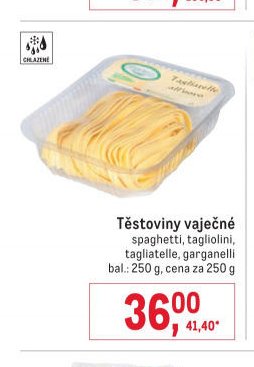Těstoviny vaječné