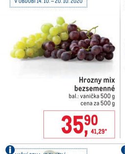 Hrozny mix bezsemenné
