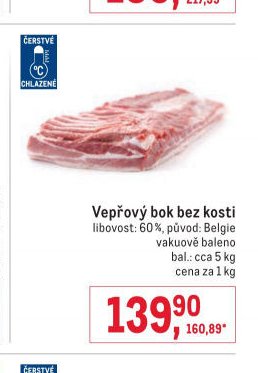 Vepřový bok bez kosti