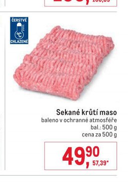 Sekané krůtí maso