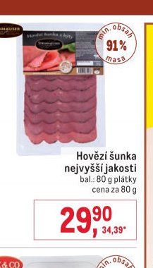 Hovězí šunka nejvyšší jakosti
