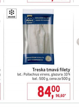 Treska tmavá filety