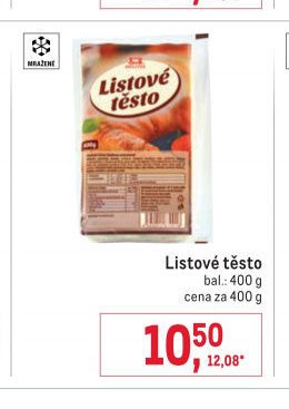 Listové těsto