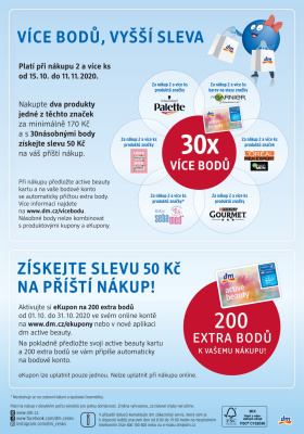 akční leták dm drogerie 15.10.2020-11.11.2020