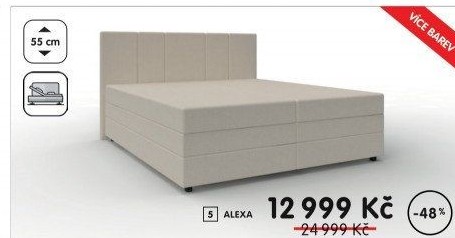 Čalouněná postel Alexa