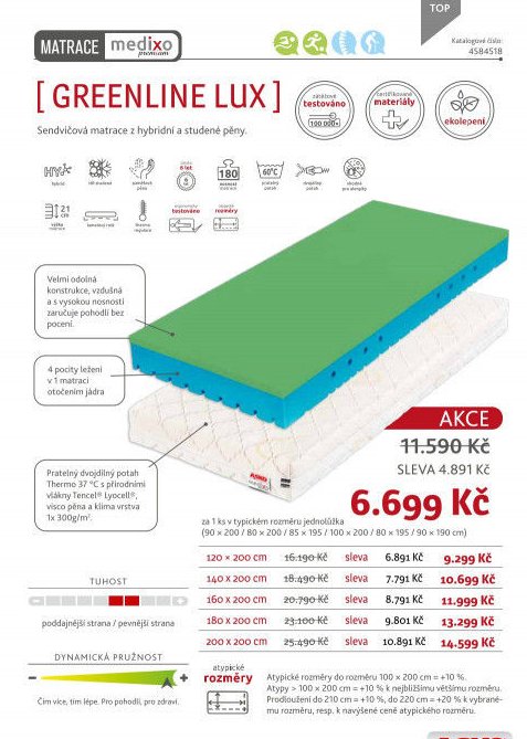 Matrace GREENLINE LUX - ASKO akcniletaky.com