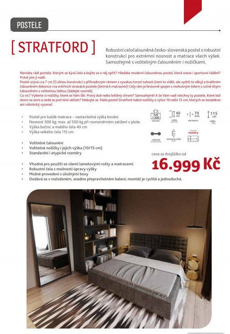 Postel Stratford - ASKO akcniletaky.com