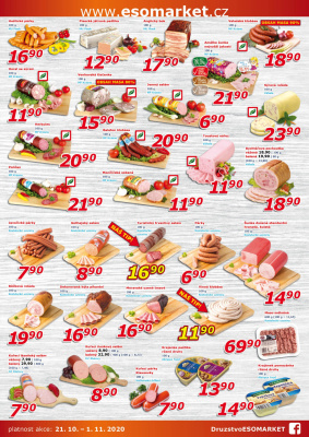 akční leták ESO MARKET 21.10.2020-1.11.2020