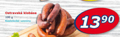 Ostravská klobása Kostelecké uzeniny