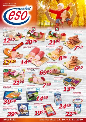akční leták ESO MARKET 21.10.2020-1.11.2020