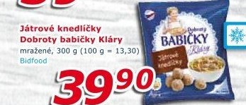 Knedlíčky játrové mražené Dobroty Babičky Kláry