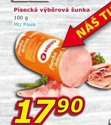 Šunka výběrová písecká Maso uzeniny Písek