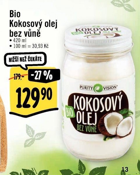 Bio Kokosový olej bez vůně