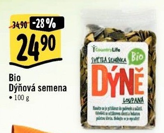 Dýňová semínka bio Country Life