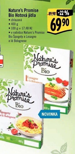 Špagety Bolognese bio Nature'