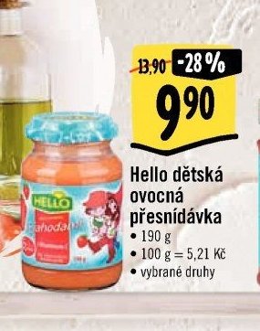 Hello dětská ovocná přesnídávka