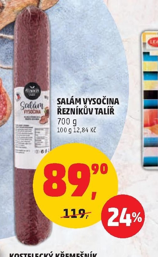 SALÁM VYSOČINA ŘEZNÍKŮV TALÍŘ