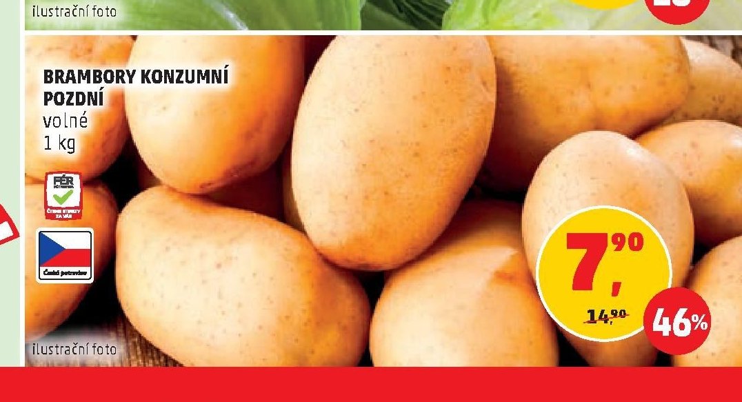 BRAMBORY KONZUMNÍ POZDNÍ