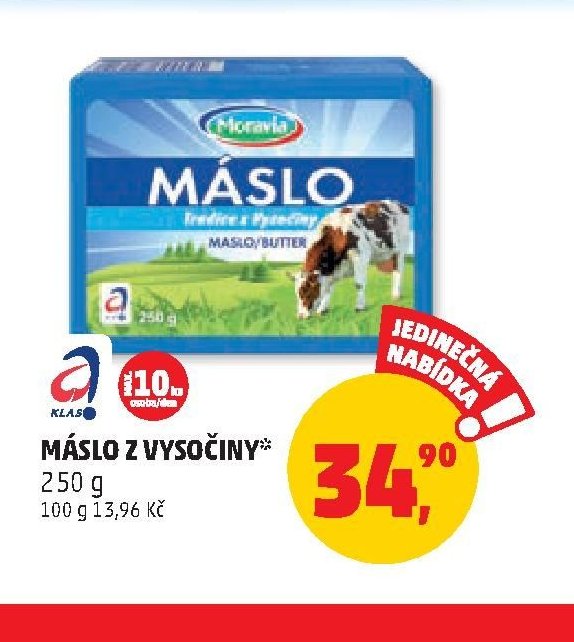 Máslo z Vysočiny