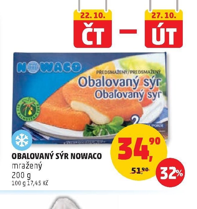 Obalovaný sýr Nowaco