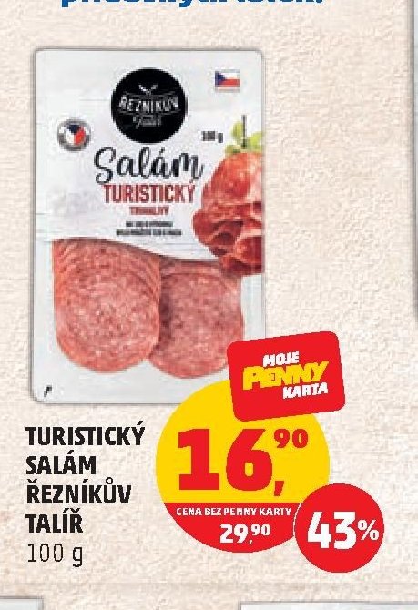 Turistický salám Řezníkův talíř