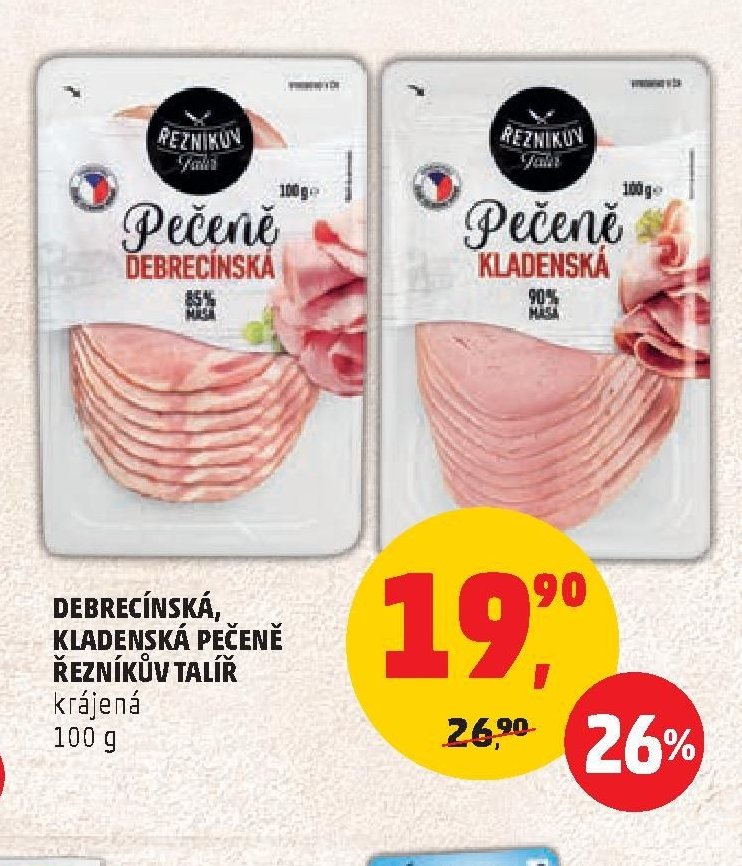 Debrcínská, Kladenská pečeně Řezníkův talíř