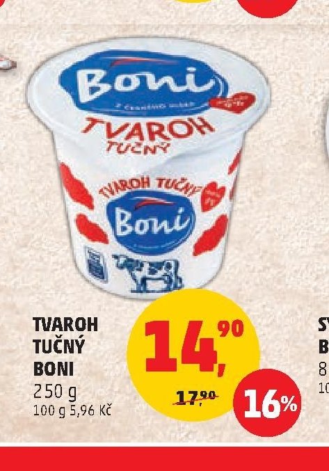 Tvaroh tučný Boni