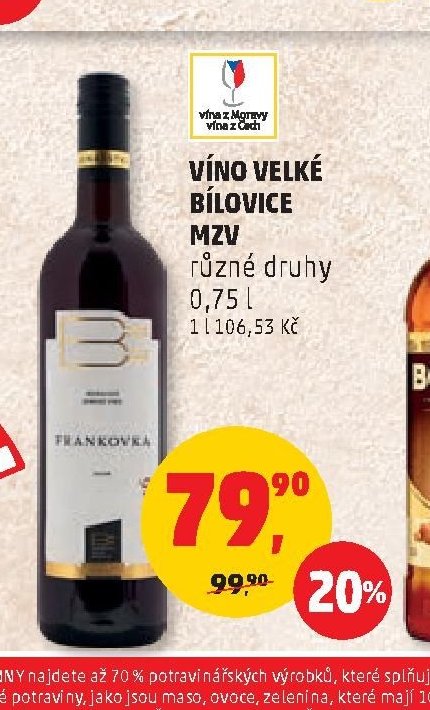 VÍNO VELKÉ BÍLOVICE MZV