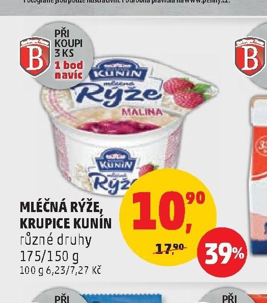 MLÉČNÁ RÝŽE, KRUPICE KUNÍN
