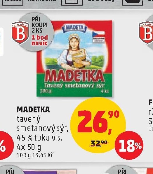 MADETKA tavený smetanový sýr