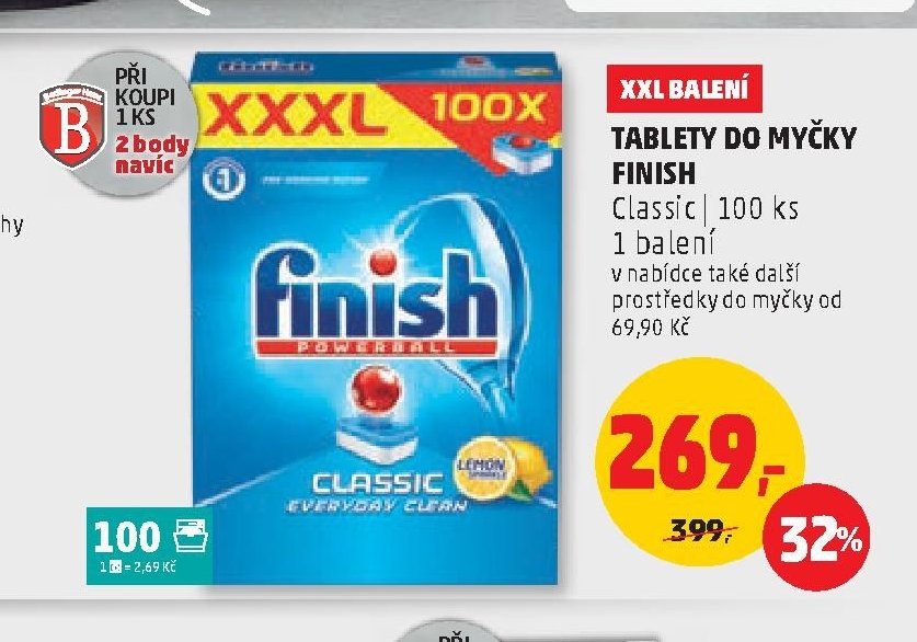 Tablety do myčky Finish Classic