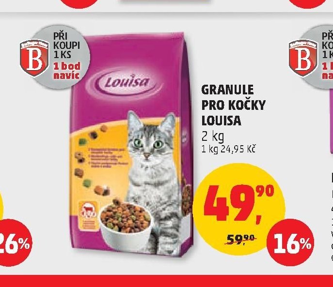 Granule pro kočky Louisa 2 kg