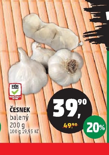 Česnek balený 200 g