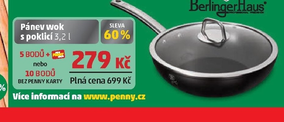 Pánev wok s poklicí 3,2 l