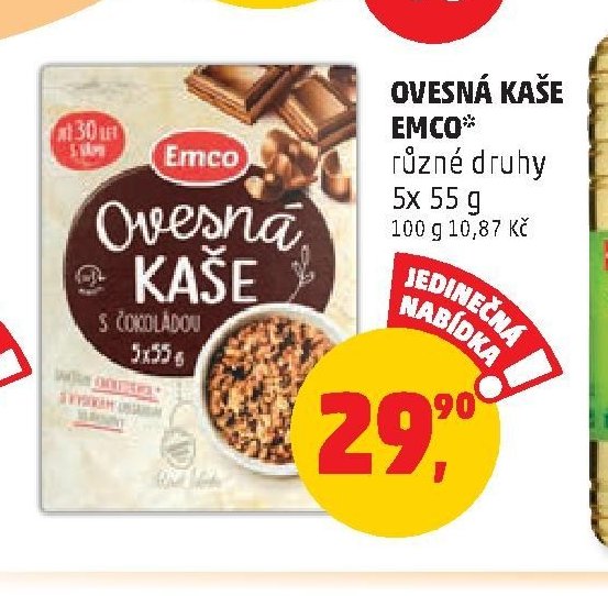 Ovesná kaše Emco