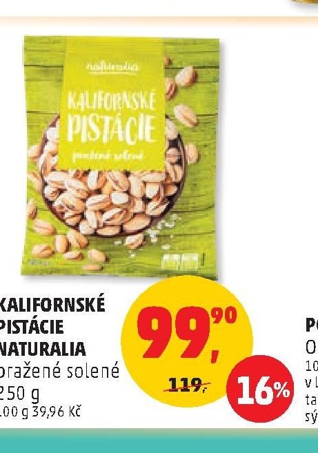 Kalifornské pistácie Naturalia