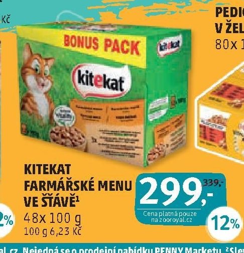 Kitekat farmářské menu ve šťávě