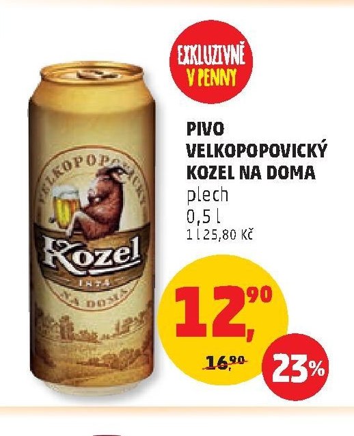 PIVO VELKOPOPOVICKÝ KOZEL NA DOMA