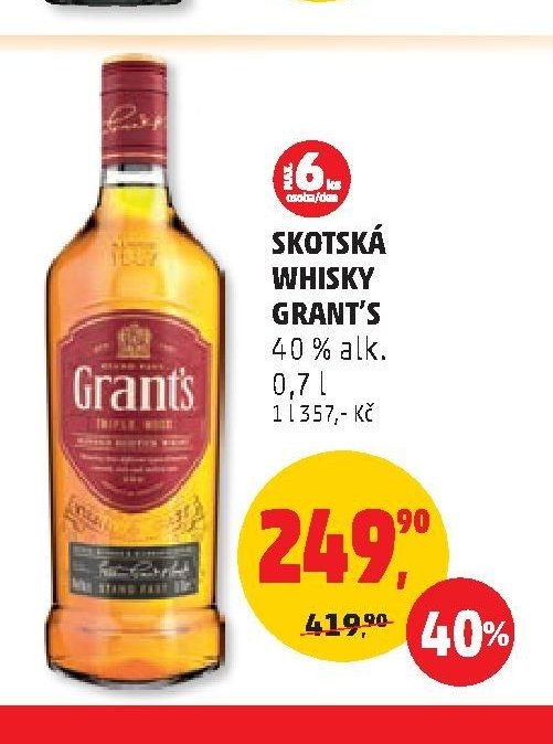 SKOTSKÁ WHISKY GRANT'S