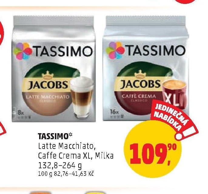 TASSIMO Latte Macchiato, Caffe Crema XL, Milka